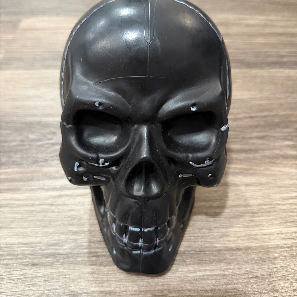Matte Black Decorative Skull Accent - Home Accents